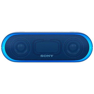 Sony SRS-XB20 Extra Bass Water-Resistant Bluetooth NFC Portable Speaker with LED Ring Lighting Blue